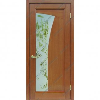 Дверное полотно 19 (Модерн) Натуральный шпон дуба