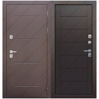 Входная дверь «ISOTERMA 11 см» Медный антик,Темный кипарис