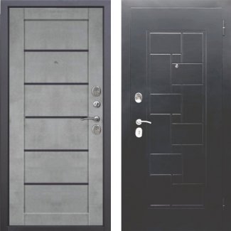 Входная дверь «Гарда Серебро Царга» Бетон серый
