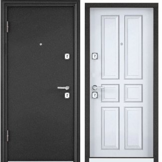 Входная дверь X3 МР Темно-серый букле графит / Белое Дерево СК2  