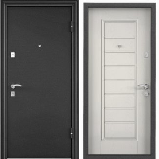 Входная дверь X3 МР Темно-серый букле графит / Дуб Беленый СК5-S