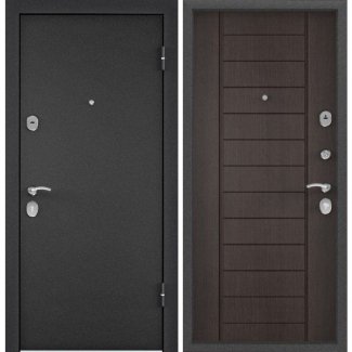 Входная дверь X5 МР Темно-серый букле графит / Дуб Угольный С6-9