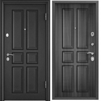 Дверь. DELTA-M 10 (черный шелк, VDM-1, КТ Дуб медовый, СК62, хром, НАКЛ, -, -) (черный шелк)