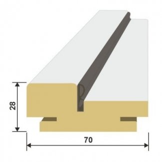 Коробка Дверная Provance (Мистраль) МДФ Телескоп с уплотнителем 28*74*2070
