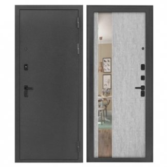 Входная дверь «Опсидиан М/П Зеркало» (модель 10 см.)