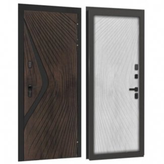 Входная дверь «Гретта П/П» (модель 9 см.), Дуб Коньяк Белый